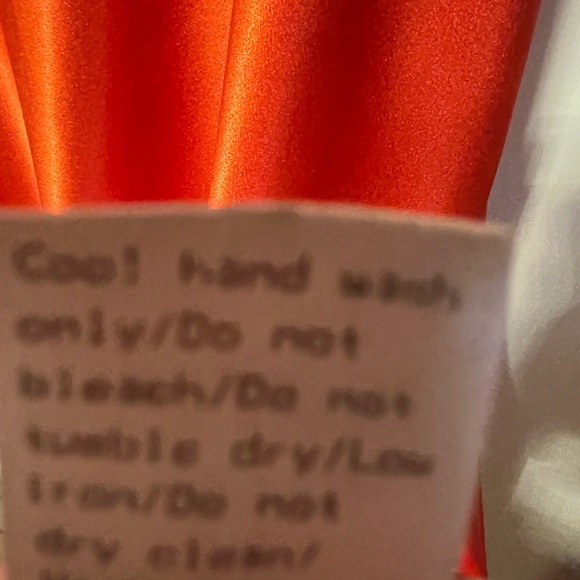 Little Mistress Plus Bridesmaids V-Neck Tea Dress in Sunset Orange 14 Maxi Silky - Picture 6 of 15